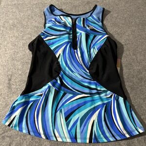NWT Zero Xposure SZ small Tankini Swim top only. UV Protection. Stretch UPF 30+
